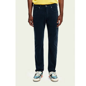 Scotch & Soda Couture Navy Blue Corduroy Ralston Slim Fit Jeans Men's 30 x 32